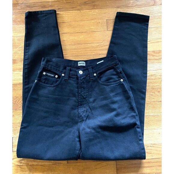 Dolce & Gabbana Black 100% Cotton Straight Leg Jeans 5 pockets WMS 10/32 - Picture 3 of 9